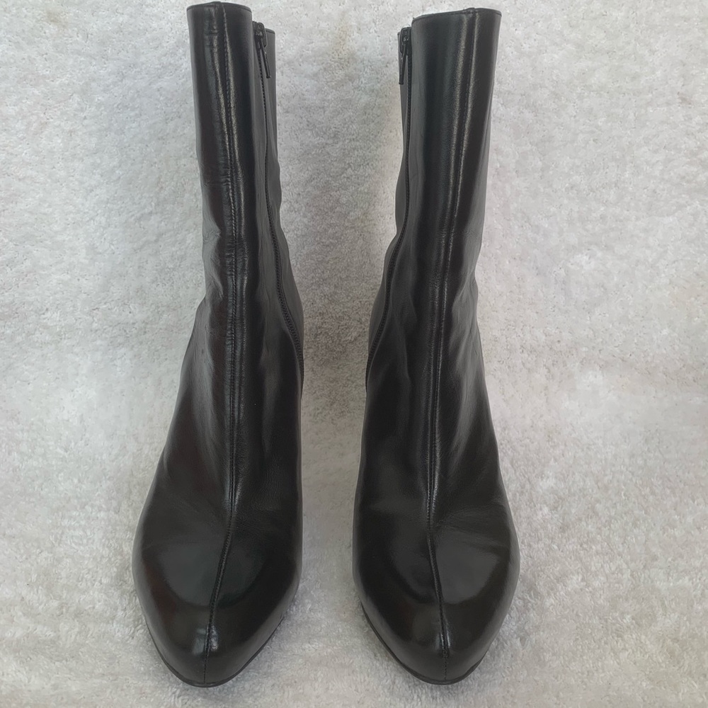 Nine West Mayorga Black Leather Boots - Picture 2 of 8